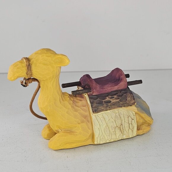 Camel Figurine With Saddle & Rope Halter Resin Nativity Animal Christmas - Picture 3 of 8